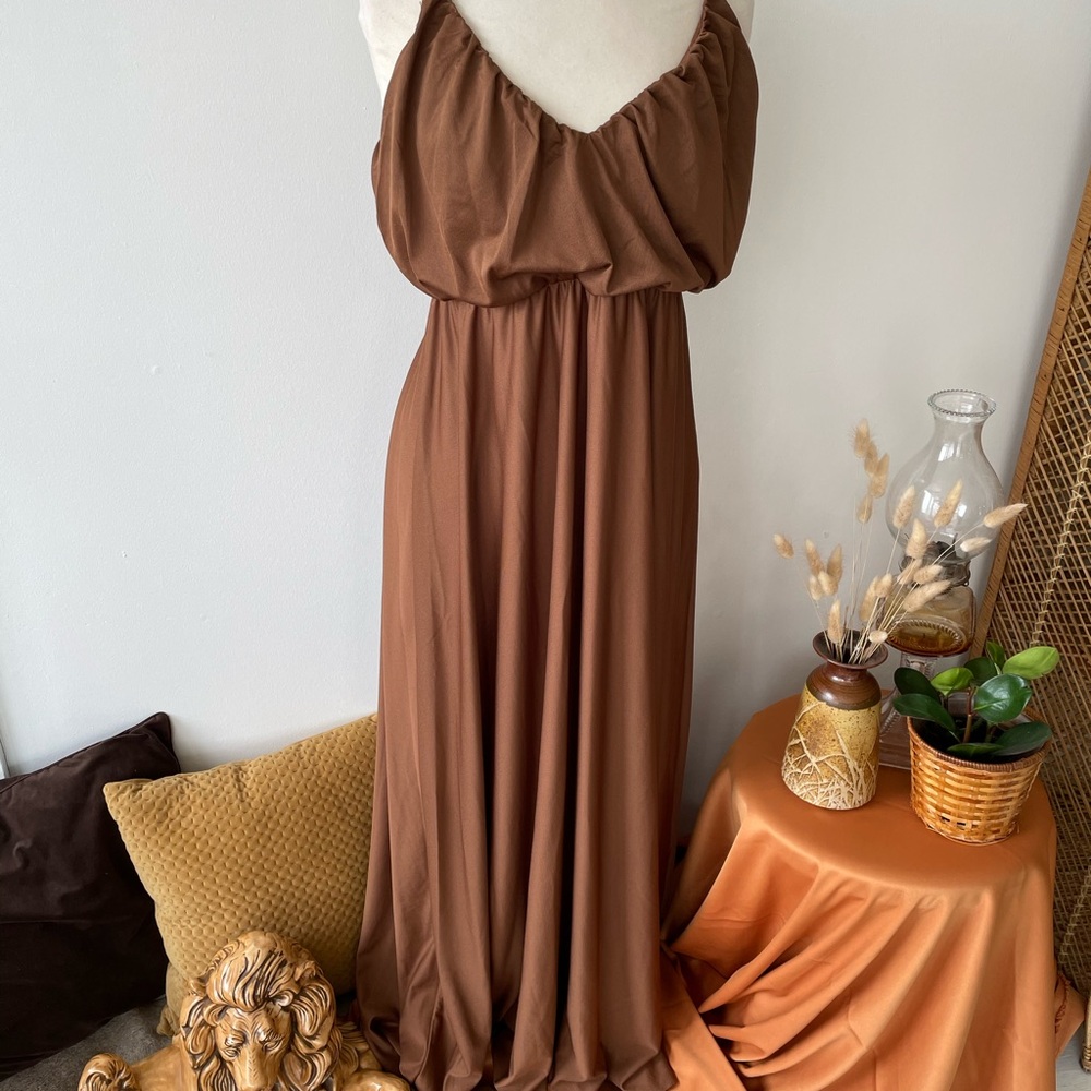Elegant Brown ASOS‎ Maxi Dress
